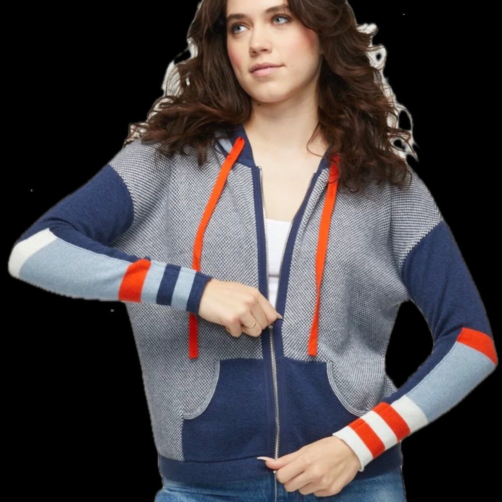 Zaket & Plover BIRDEYE HOODIE Denim Combo Small